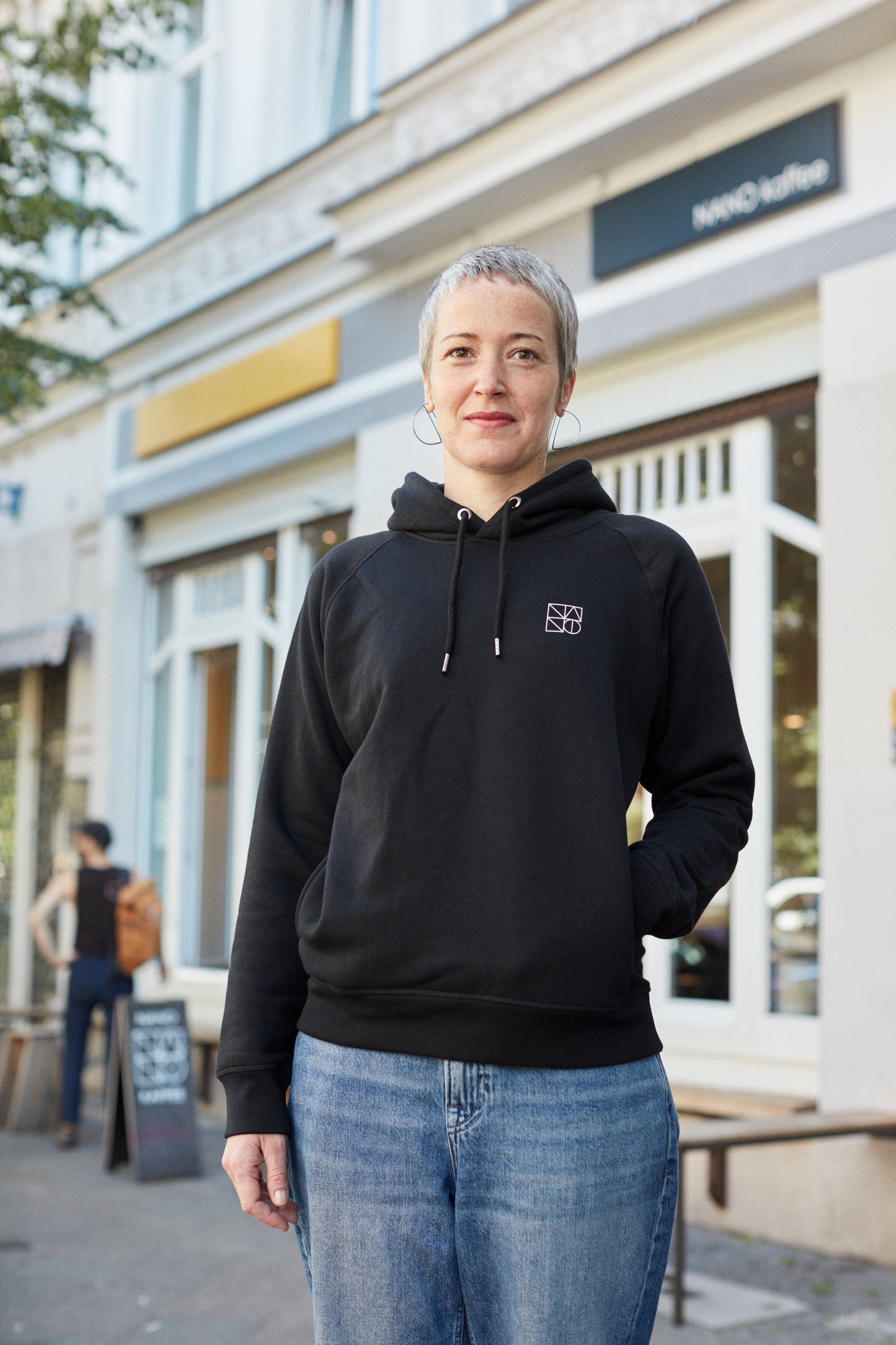 Sudadera con capucha NANO Logo (negro)